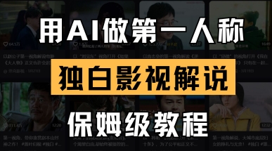 用AI做第一人称独白影视解说,手把手教学,保姆级教程-新旭资源网