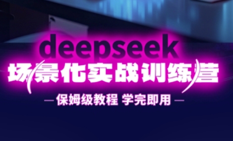 DeepSeek场景化实战训练营，保姆级教程，学完即用，手把手教你用DeepSeek提升效率-新旭资源网